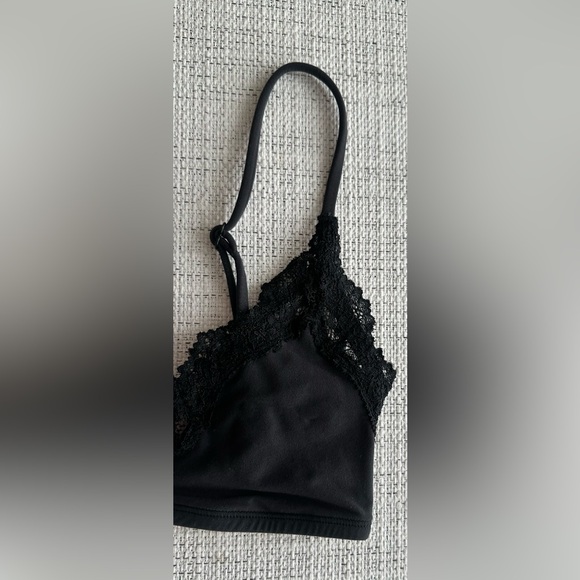 SKIMS Fits Everybody Lace Scoop Bralette in Onyx size XXS - Picture 7 of 13